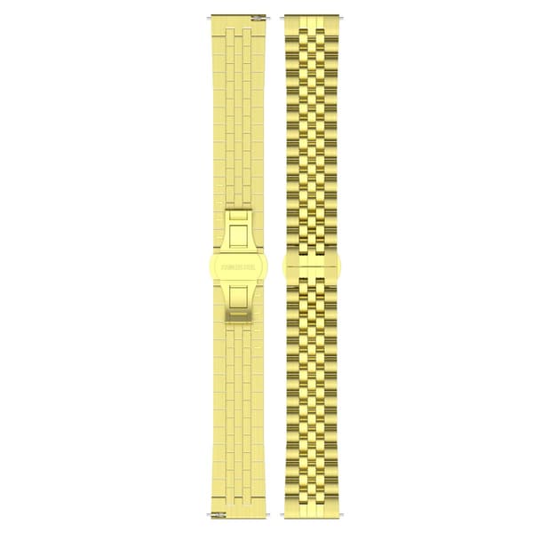 Metallarmband Fitbit Charge 5 i Fjärilsspänne Guld