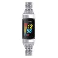 Miniatyrbild 3 av 4: Dual Rhinestone Armband Fitbit Charge 6 Silver