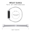 Miniatyrbild 4 av 4: Dual Rhinestone Armband Fitbit Charge 6 Silver