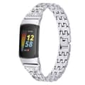 Miniatyrbild 2 av 4: Dual Rhinestone Armband Fitbit Charge 6 Silver