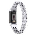 Miniatyrbild 1 av 4: Dual Rhinestone Armband Fitbit Charge 6 Silver
