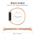 Miniatyrbild 4 av 4: Dual Rhinestone Armband Fitbit Charge 5 Roséguld