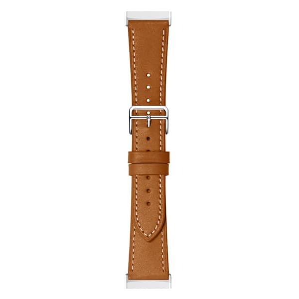 Klassiskt Äkta Läderarmband Fitbit Versa 3/Sense Brun