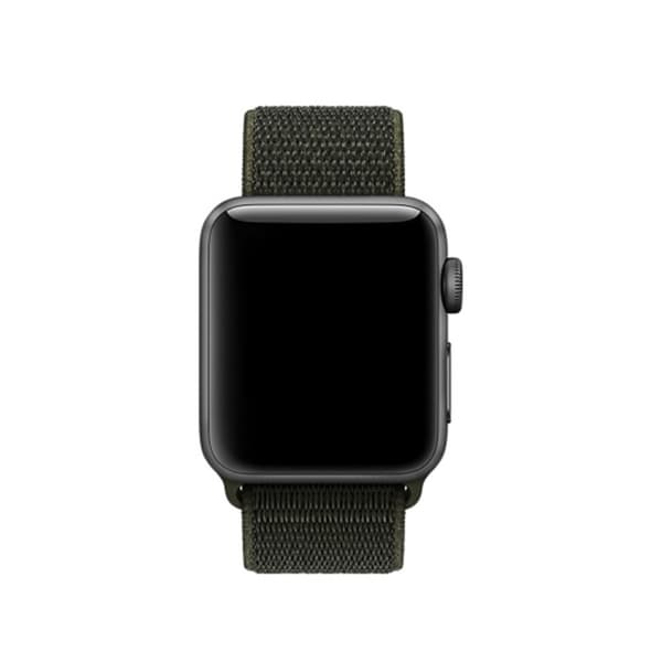 Nylonarmband Apple Watch 41mm Series 9 Mörkgrön