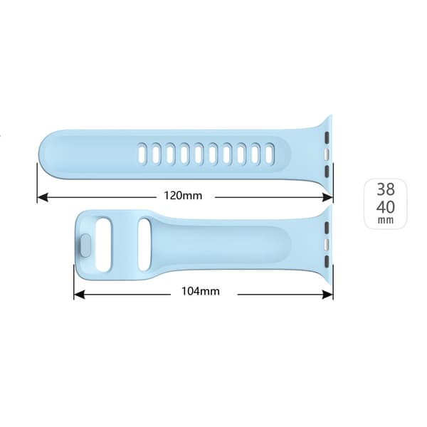Silikonarmband Apple Watch 41mm Series 9 Blå