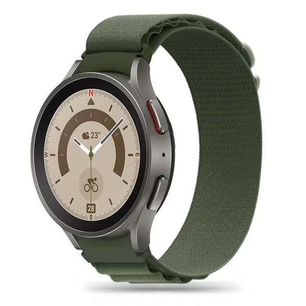 Nylonarmband Samsung Galaxy Watch 6 Classic (47mm) - Military Grön