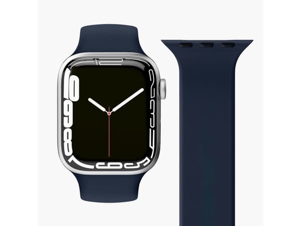 Vonmählen Solo Loop, Rem, Smartwatch, Marinblå, Apple, Apple Watch 42 mm / 44 mm / 45 mm / 49 mm, Silikon