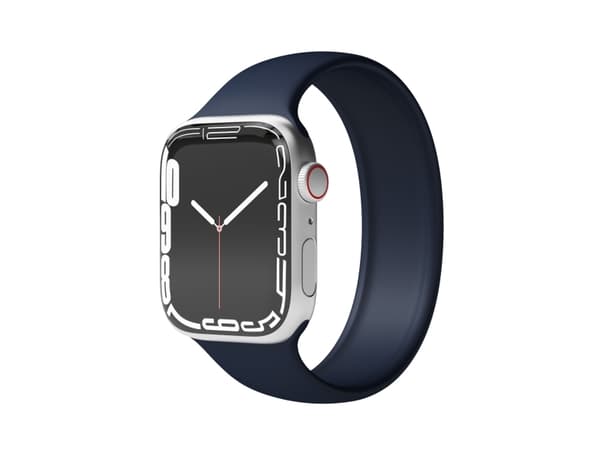 Vonmählen Solo Loop, Rem, Smartwatch, Marinblå, Apple, Apple Watch 42 mm / 44 mm / 45 mm / 49 mm, Silikon