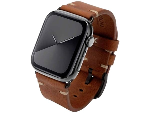 JT BERLIN 10831, Band, Smartwatch, Brun, Apple, Watch Serie 1-3 (42mm), Serie 4-6 (44mm), Serie 8 (45mm), 49mm, Watch Ultra, Äkta läder