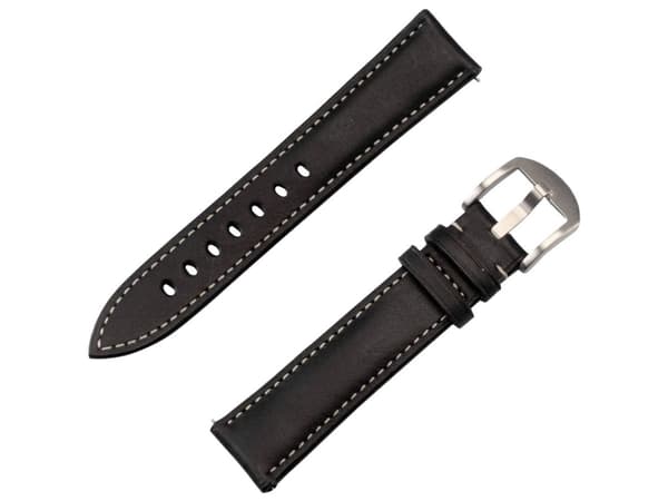 JT BERLIN 10848, Band, Smartklokke, Sort, Universell, Watch 20 mm, Ekte lær
