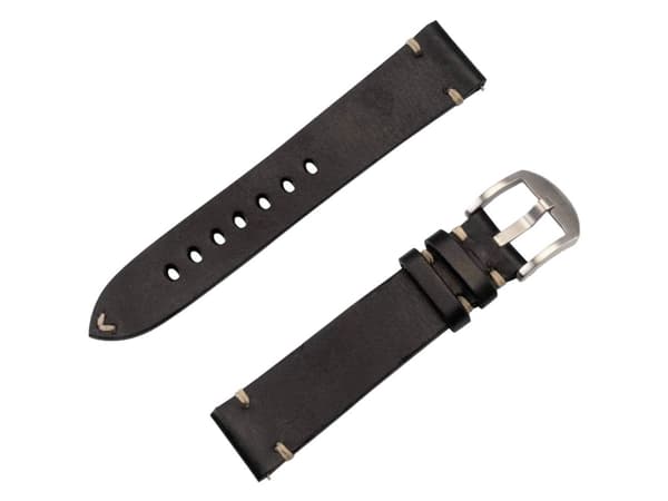 JT BERLIN 10844, Band, Smartklokke, Sort, Apple, Watch Series 1-3 (42mm) & Series 4-6 (44mm), Series 8 (45mm), 49mm, Apple Watch Ultra, Ekte lær