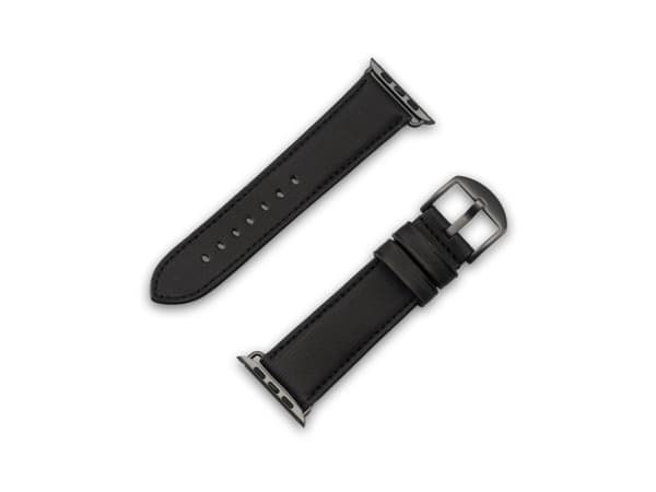 JT BERLIN 10840, Band, Smartklokke, Sort, Apple, Watch Serie 1-3 (42mm), Serie 4-8 (44 45mm), 49mm, Watch Ultra, Ekte lær