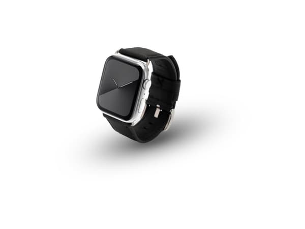 JT BERLIN 10842, Band, Smartwatch, Svart, Apple, Watch Serie 1-3 (42mm), Serie 4-8 (44 45mm), 49mm, Watch Ultra, Äkta läder