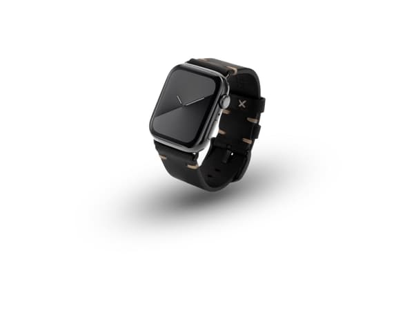 JT BERLIN 10830, Band, Smartwatch, Svart, Apple, Watch Series 1-3 (42mm) & Series 4-6 (44mm), Series 8 (45mm), 49mm, Apple Watch Ultra, Äkta läder