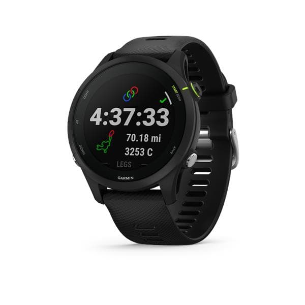 Garmin Forerunner 255 Music 3.3 cm (1.3") MIP 46 mm Digital 260 x 260 pixels Touchscreen Black Wi-Fi GPS (satellite)