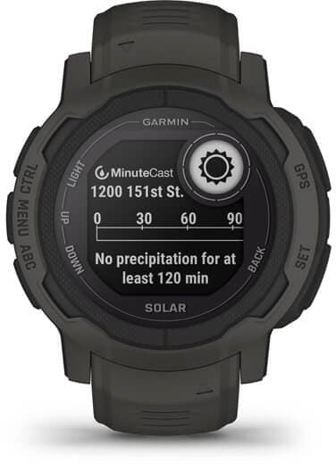 Garmin Instinct 2 Solar 2.29 cm (0.9") MIP 45 mm Digital 176 x 176 pixels Graphite GPS (satellite)