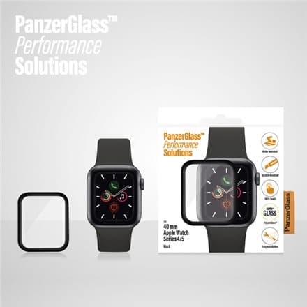PanzerGlass Screen protector for Apple Watch Series 4/5/6/SE, 40 mm, Black
