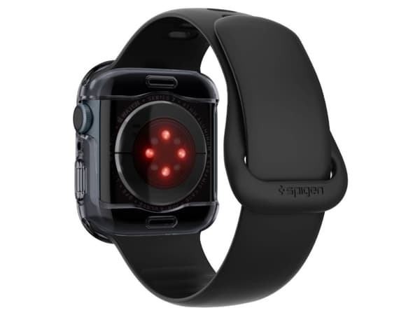 Spigen Ultra Hybrid, Box, SmartWatch, harmaa, Apple, Apple Watch Series 7/8/9 (41mm), termoplastinen polyuretaani (TPU), polykarbonaatti (PC)