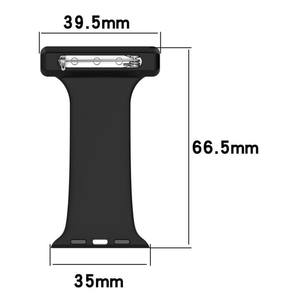 Apple Watch 45mm Series 9 Rem Sjuksköterskeklocka Svart