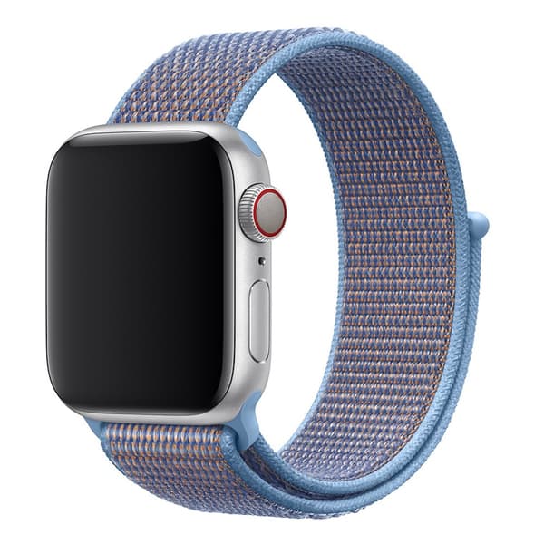 Nylonarmband Apple Watch 45mm Series 9 Baby Blå