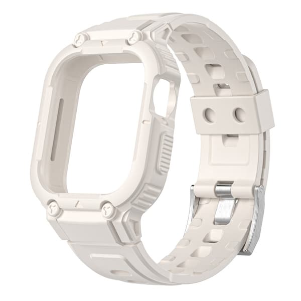 Apple Watch Ultra 2 49mm Stöttåligt Skal + Armband Beige