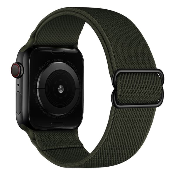 Elastiskt Nylonarmband Apple Watch 41mm Series 9 Grön