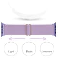 Miniatyrbild 4 av 5: Elastiskt Nylonarmband Apple Watch 41mm Series 9 Lila