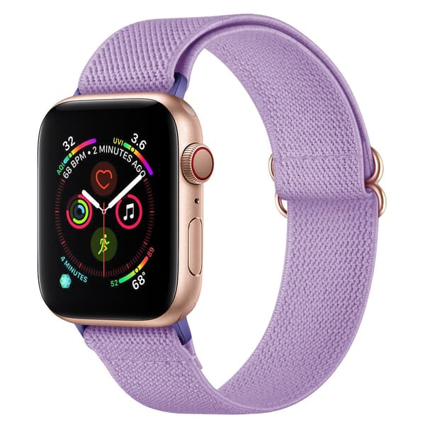 Elastiskt Nylonarmband Apple Watch 41mm Series 9 Lila