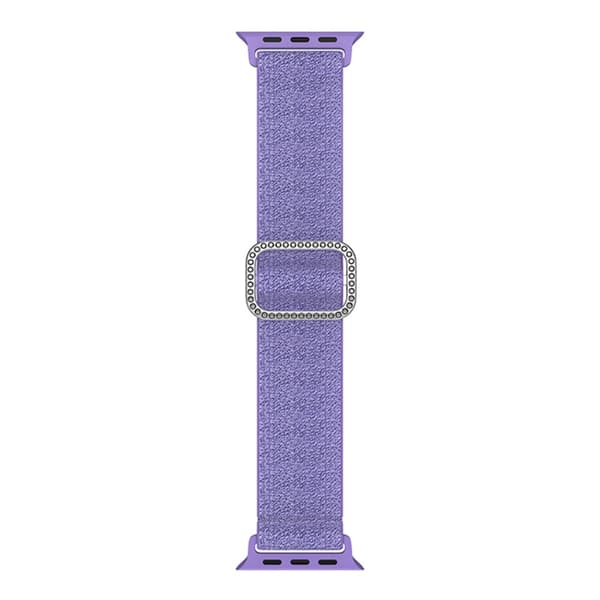 Elastiskt Nylonarmband Apple Watch 42/44/45/49 mm Glitter Lila