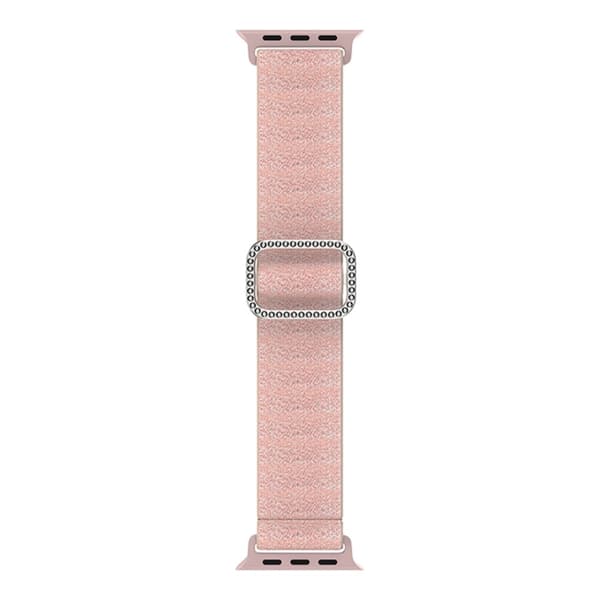 Elastiskt Nylonarmband Apple Watch 38/40/41 mm Glitter Rosa