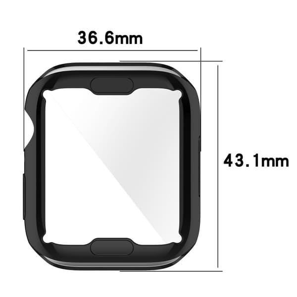 Heltäckande TPU Skal Apple Watch 41mm Svart