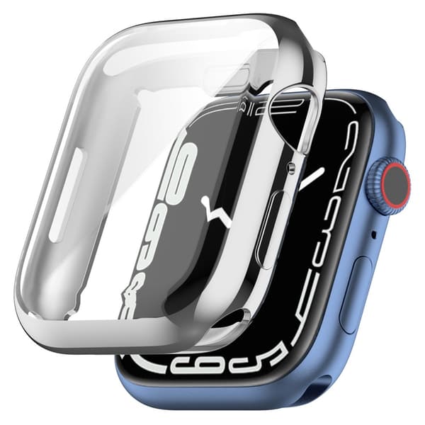 Heltäckande TPU Skal Apple Watch 41mm Silver