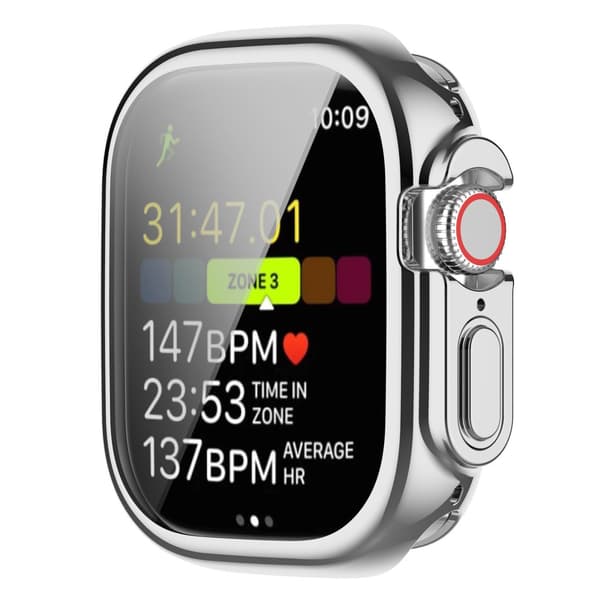Heltäckande TPU Skal Apple Watch Ultra 49mm Silver