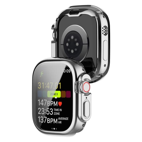 Heltäckande TPU Skal Apple Watch Ultra 49mm Silver