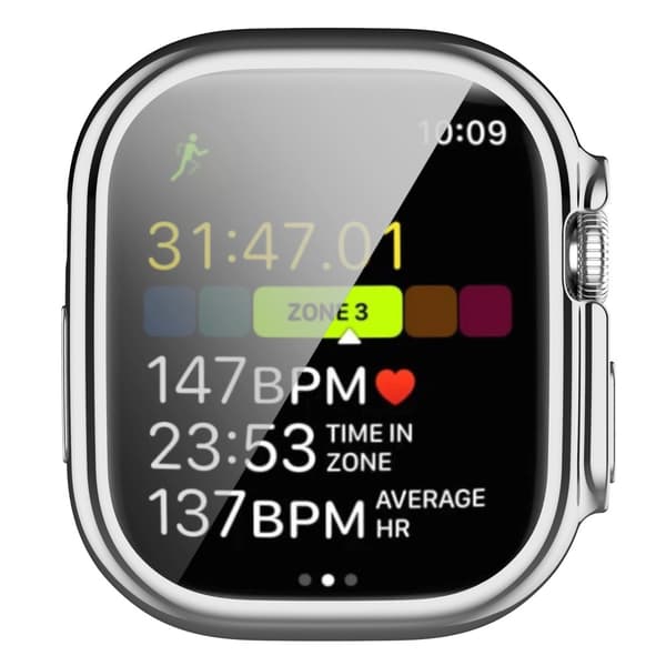 Heltäckande TPU Skal Apple Watch Ultra 49mm Silver