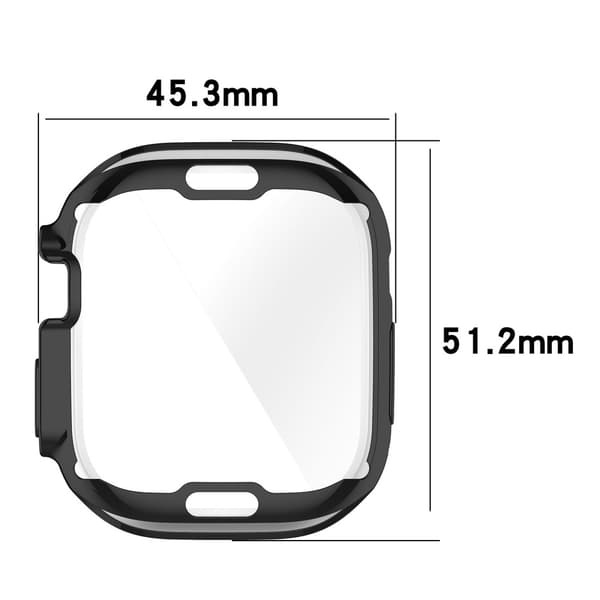 Heltäckande TPU Skal Apple Watch Ultra 49mm Silver