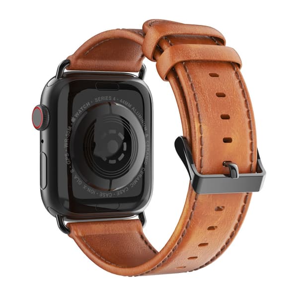 Dux Ducis Läderarmband Apple Watch 42/44/45/49 mm Cognac
