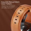 Miniatyrbild 6 av 7: Dux Ducis Läderarmband Apple Watch 38/40/41 mm Cognac