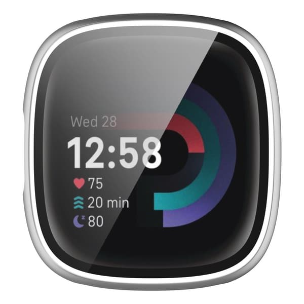 Hårdskal Fitbit Versa 4/Sense 2 Silver