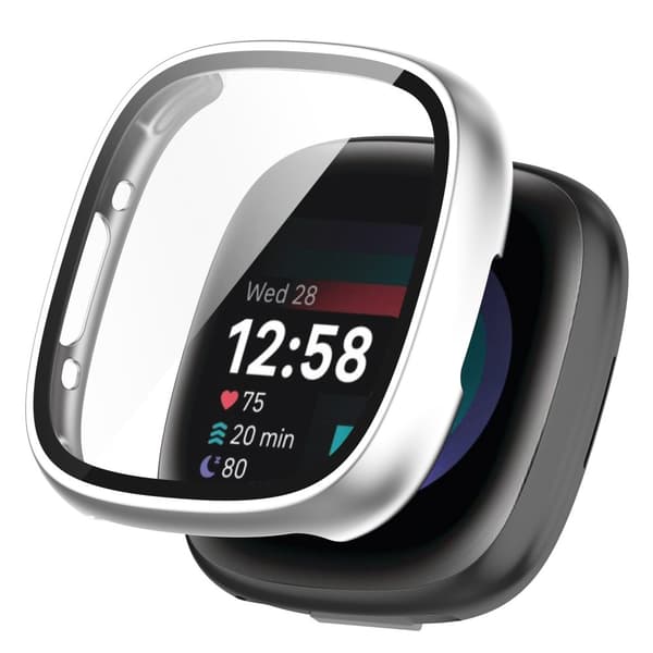 Hårdskal Fitbit Versa 4/Sense 2 Silver