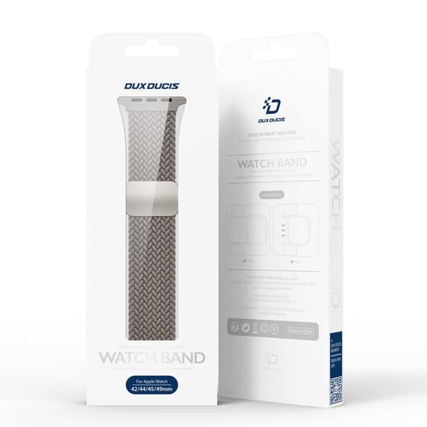 Dux Ducis Elastic Nylon Woven Strap Apple Watch 42/44/45 mm Clay