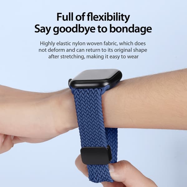 Dux Ducis Elastic Nylon Woven Strap Apple Watch 38/40/41 mm Blue