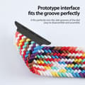 Miniatyrbild 8 av 9: Dux Ducis Elastic Nylon Woven Strap Apple Watch 41mm Series 9 Rainbow