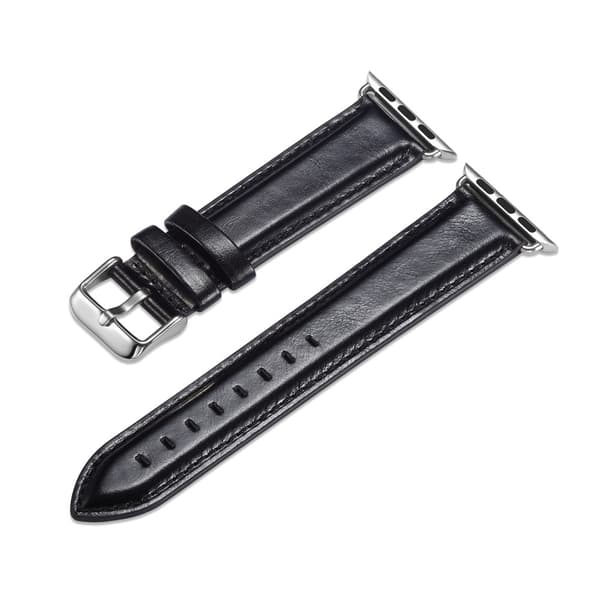 Premium Leather Band Apple Watch 45mm Series 9 Black
