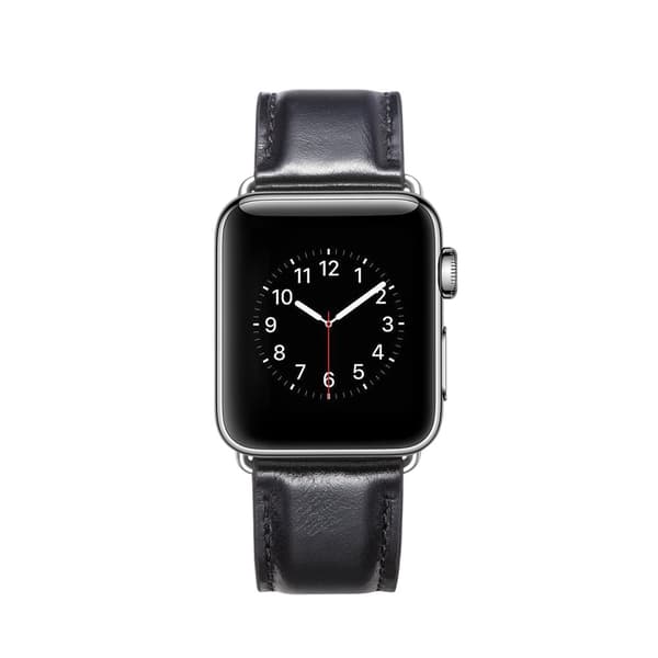 Premium Leather Band Apple Watch 45mm Series 9 Black