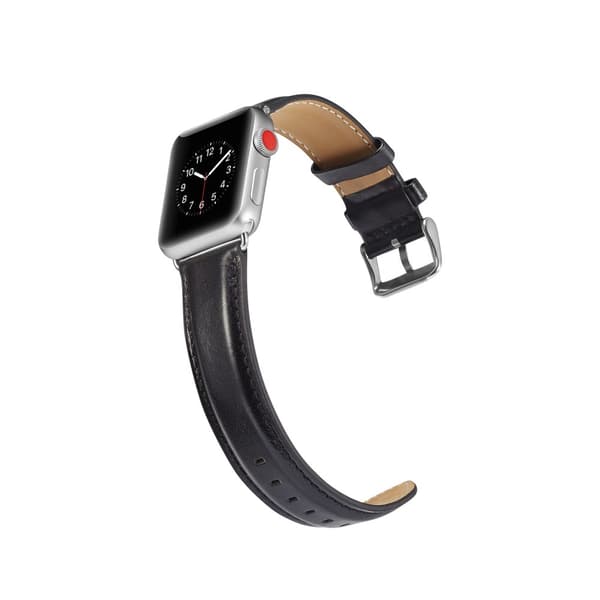 Premium Leather Band Apple Watch 45mm Series 9 Black