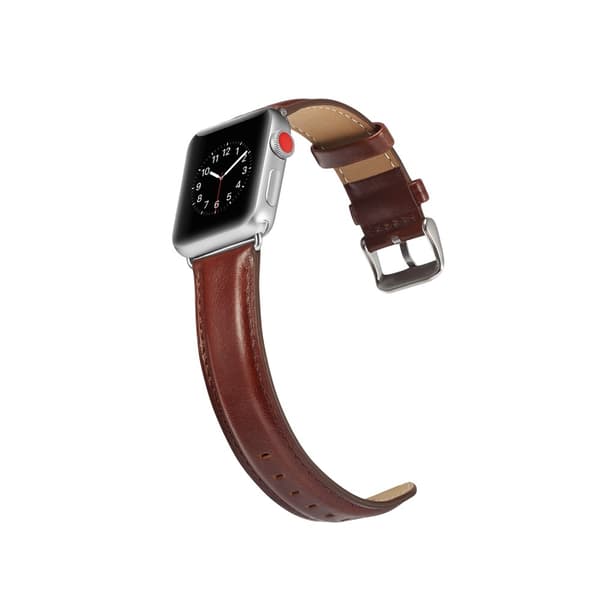 Premium Leather Band Apple Watch 42/44/45/49 mm Brown