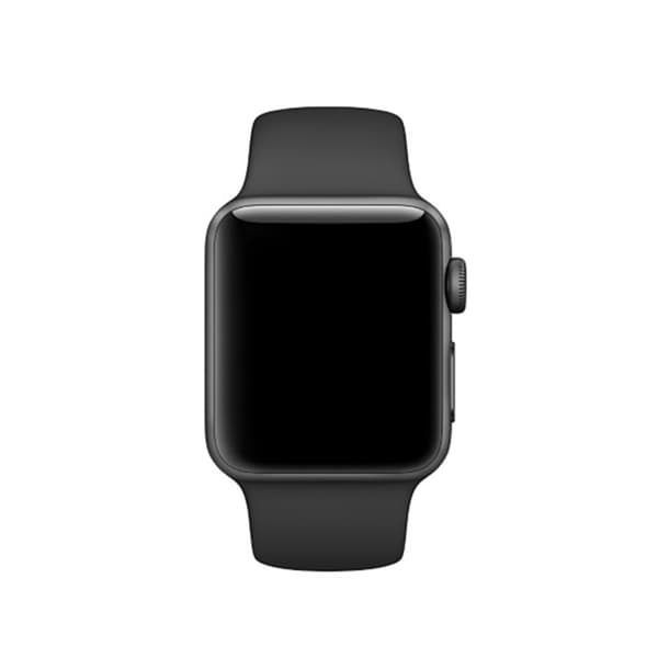 Silikonarmband Apple Watch 45mm Series 9 Svart