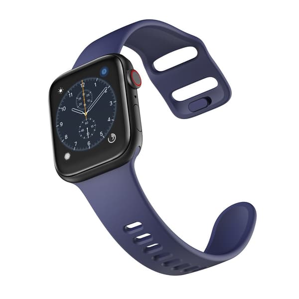 Silicone Band Apple Watch 45mm Series 9 Dark Blue