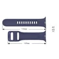 Miniatyrbild 4 av 5: Silicone Band Apple Watch 45mm Series 9 Dark Blue